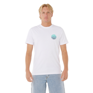 Rip Curl Men's Wettie Passage Icon Short Sleeve Tee (Optical White)