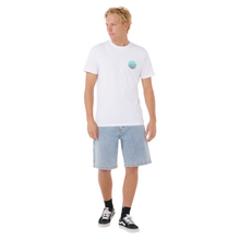 Load image into Gallery viewer, Rip Curl Men&#39;s Wettie Passage Icon Short Sleeve Tee (Optical White)
