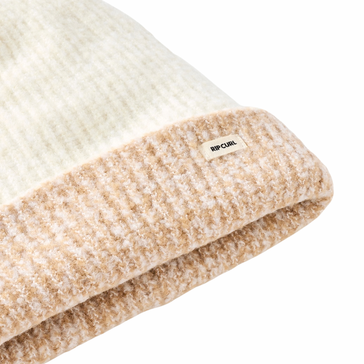 Rip Curl Unisex 2 Tone Reg Revo Beanie Hat (Off White/Tan)