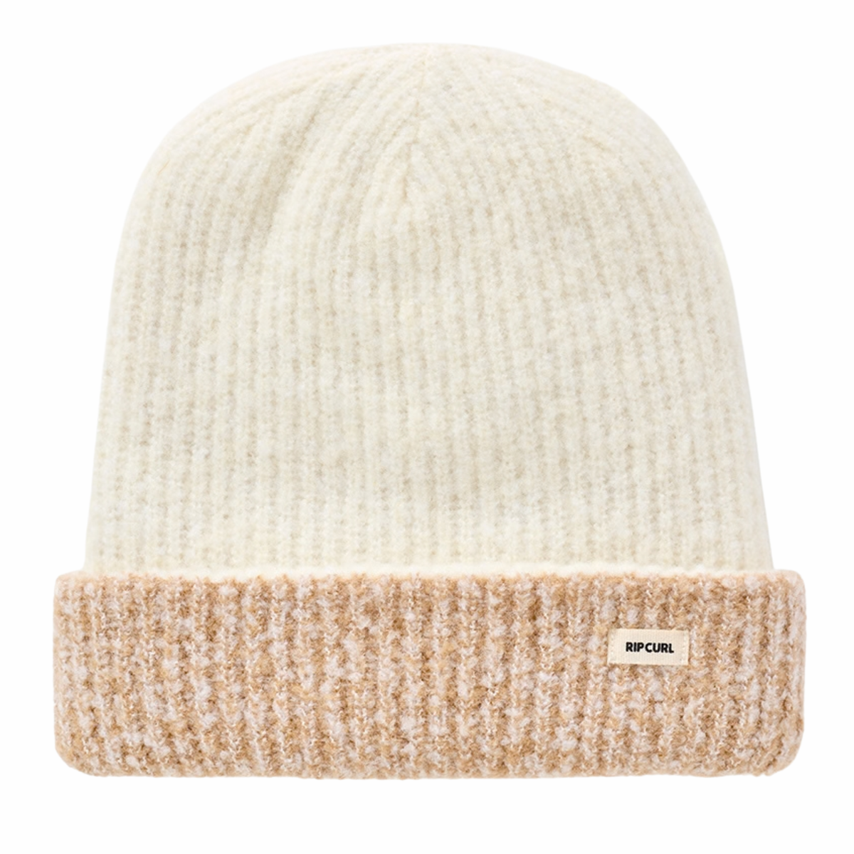 Rip Curl Unisex 2 Tone Reg Revo Beanie Hat (Off White/Tan)
