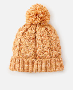 Rip Curl Unisex Classic Regular Pom Pom Beanie Hat (Sand)