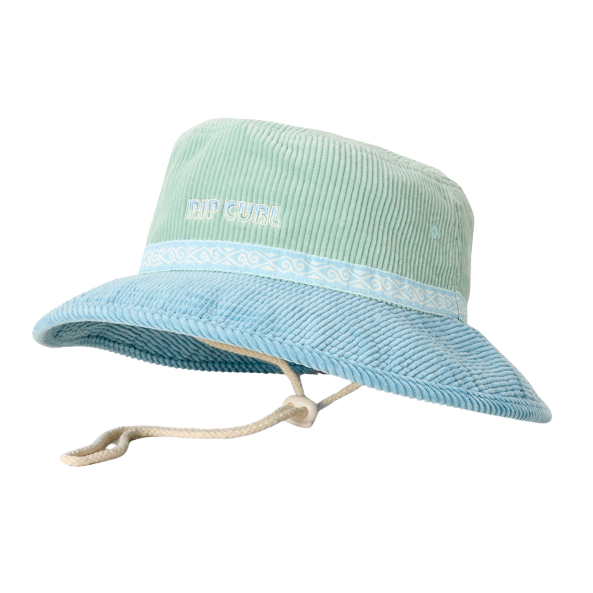 Rip Curl Unisex Cosmic Kiss UPF50 Cord Hat (Vintage Mint/Blue)