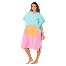 Load image into Gallery viewer, Rip Curl Unisex Premium Surf Hooded Changing Robe (Light Sea Blue)
