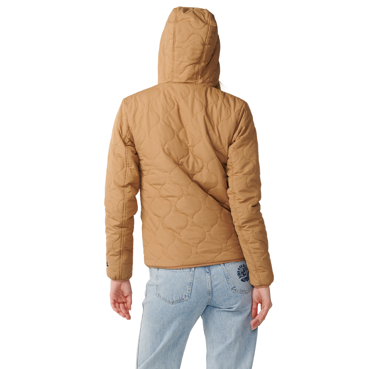 Rip Curl Women's Anti-Series Anoeta Classic Quilted Fleece Lined Jacket Brown 0009 03FWJA