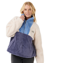 Load image into Gallery viewer, Rip Curl Women&#39;s Block Party Polar Half Zip Fleece (Blue)
