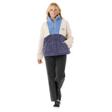 Load image into Gallery viewer, Rip Curl Women&#39;s Block Party Polar Half Zip Fleece (Blue)
