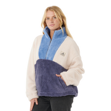 Load image into Gallery viewer, Rip Curl Women&#39;s Block Party Polar Half Zip Fleece (Blue)
