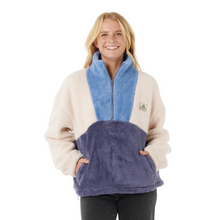 Load image into Gallery viewer, Rip Curl Women&#39;s Block Party Polar Half Zip Fleece (Blue)
