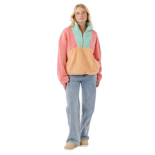 Load image into Gallery viewer, Rip Curl Women&#39;s Block Party Polar Half Zip Fleece (Pink)
