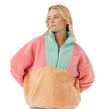 Load image into Gallery viewer, Rip Curl Women&#39;s Block Party Polar Half Zip Fleece (Pink)
