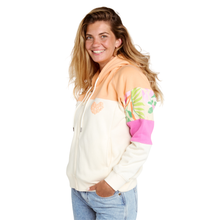 Load image into Gallery viewer, Rip Curl Women's Colour Block Hooded Full Zip Fleece (Off White)
