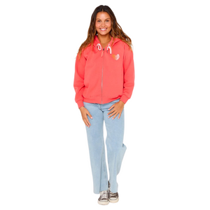 Rip Curl Women's Galicia Full Zip Hooded Fleece (Watermelon)