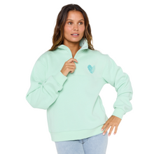 Load image into Gallery viewer, Rip Curl Women&#39;s Half Zip Fleece Top (Light Aqua)
