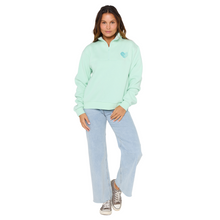 Load image into Gallery viewer, Rip Curl Women&#39;s Half Zip Fleece Top (Light Aqua)
