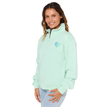 Load image into Gallery viewer, Rip Curl Women&#39;s Half Zip Fleece Top (Light Aqua)
