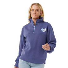 Load image into Gallery viewer, Rip Curl Women&#39;s Half Zip Fleece Top (Navy)
