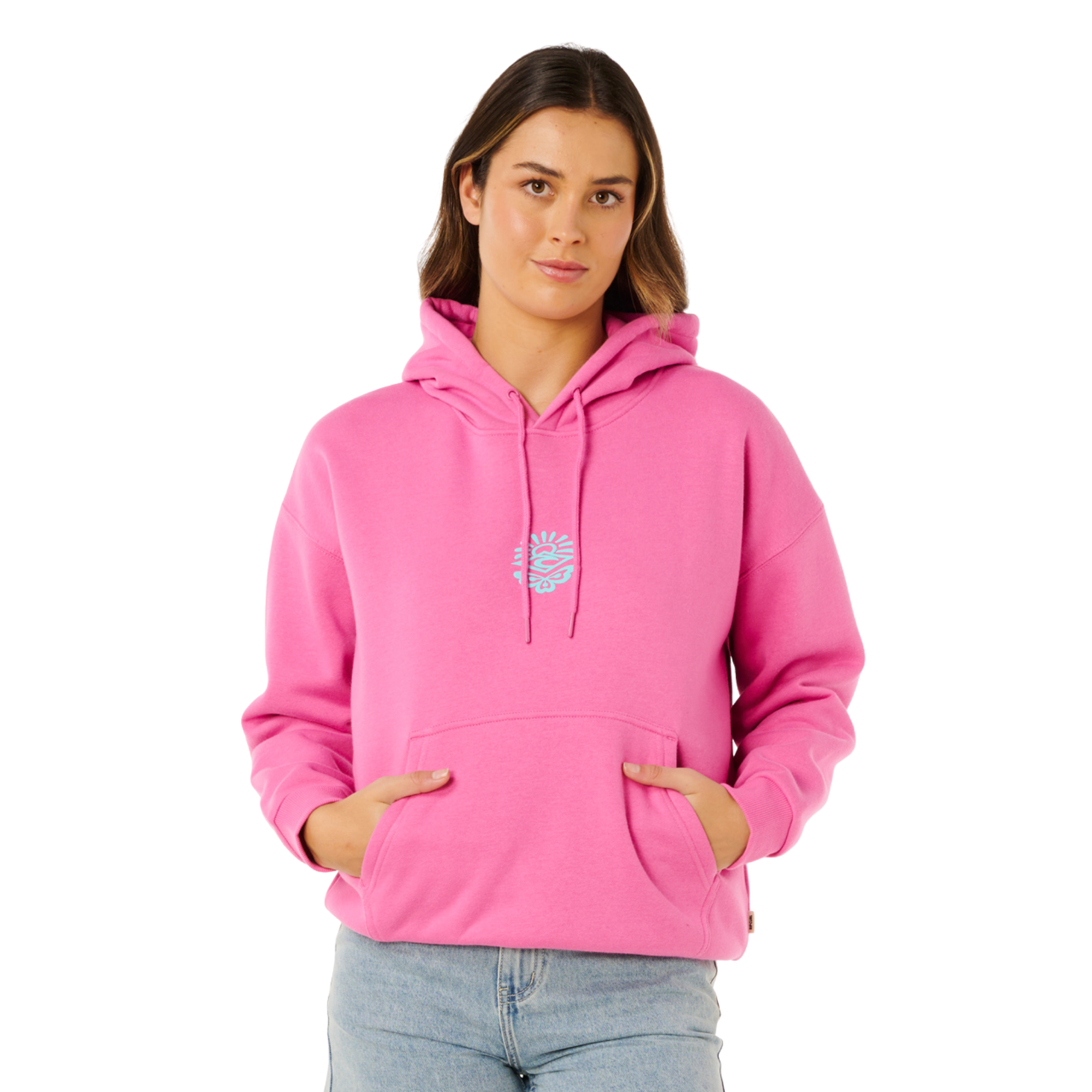 Rip Curl Women's Icons Of Surf Heritage Hoody (Super Pink)