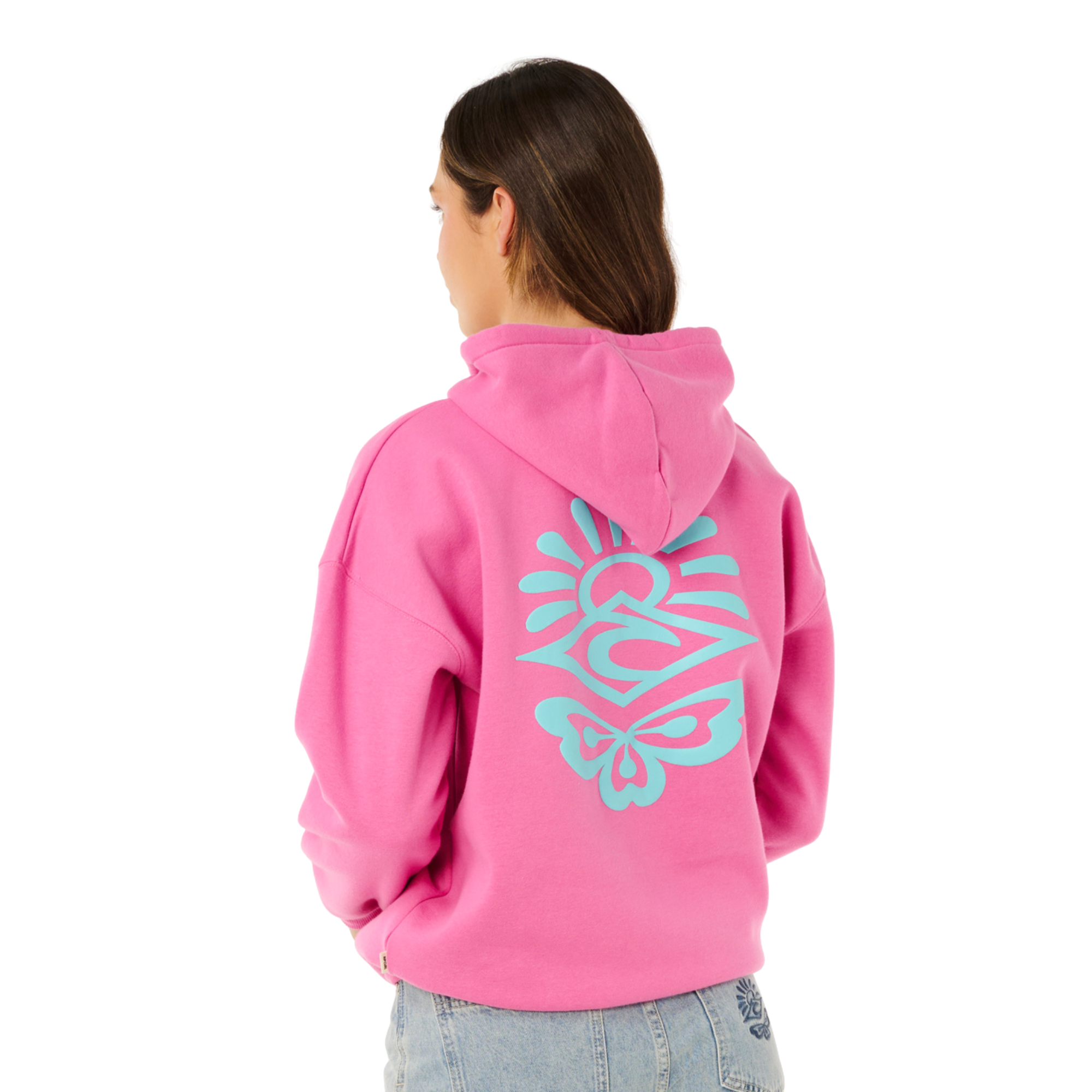 Rip Curl Women's Icons Of Surf Heritage Hoody (Super Pink)