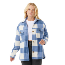 Load image into Gallery viewer, Rip Curl Women&#39;s Neon Isles Long Sleeve Fleece Shirt (Blue)
