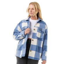 Load image into Gallery viewer, Rip Curl Women&#39;s Neon Isles Long Sleeve Fleece Shirt (Blue)
