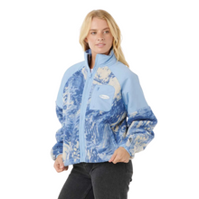 Load image into Gallery viewer, Rip Curl Women&#39;s Oceanic Anti-Series Polar Full Zip Hooded Fleece (Blue)
