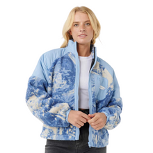 Load image into Gallery viewer, Rip Curl Women&#39;s Oceanic Anti-Series Polar Full Zip Hooded Fleece (Blue)
