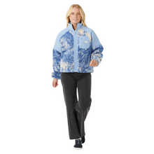 Load image into Gallery viewer, Rip Curl Women&#39;s Oceanic Anti-Series Polar Full Zip Hooded Fleece (Blue)
