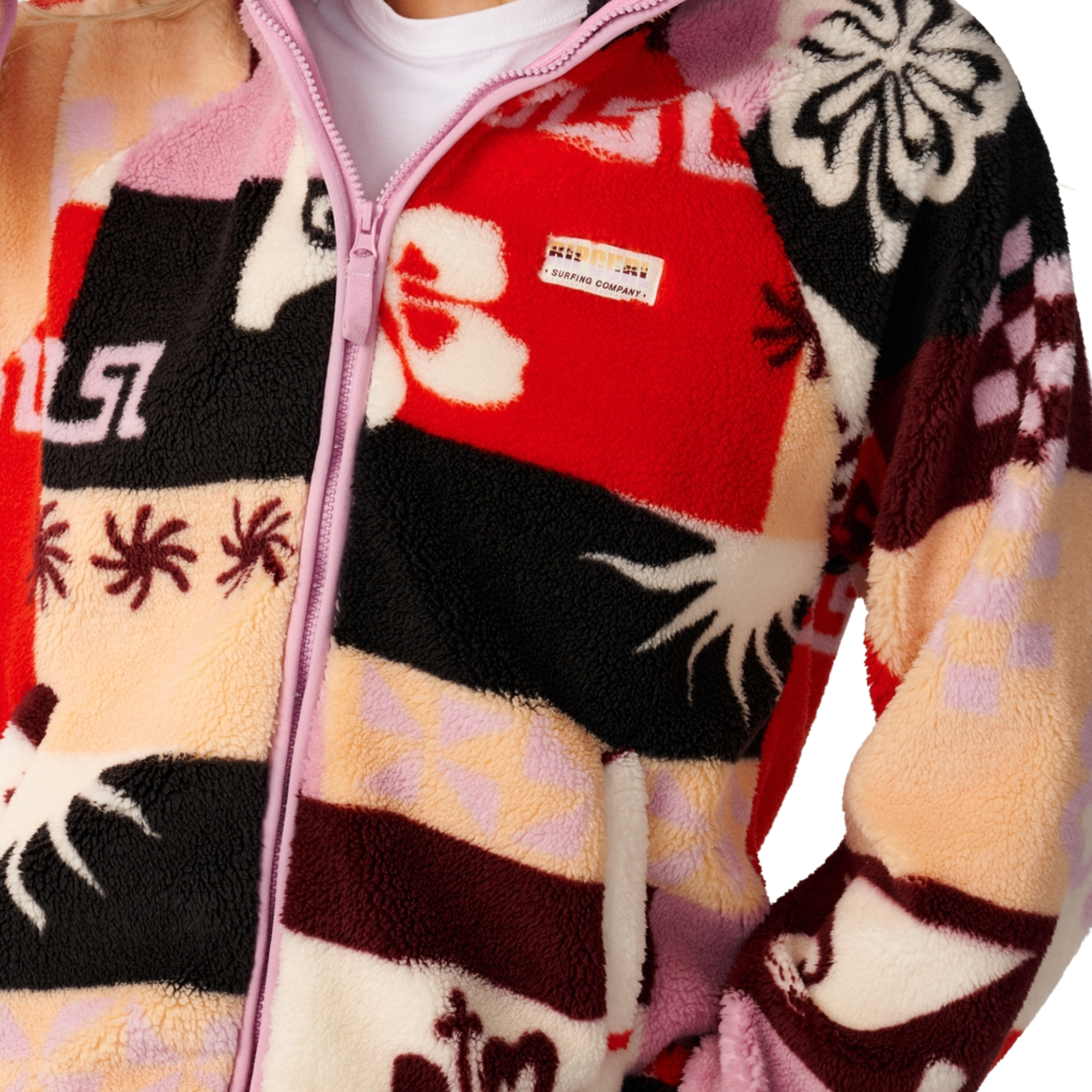 Rip Curl Women's Party Pack Polar Full Zip Fleece Multi 8817 0EGWFL