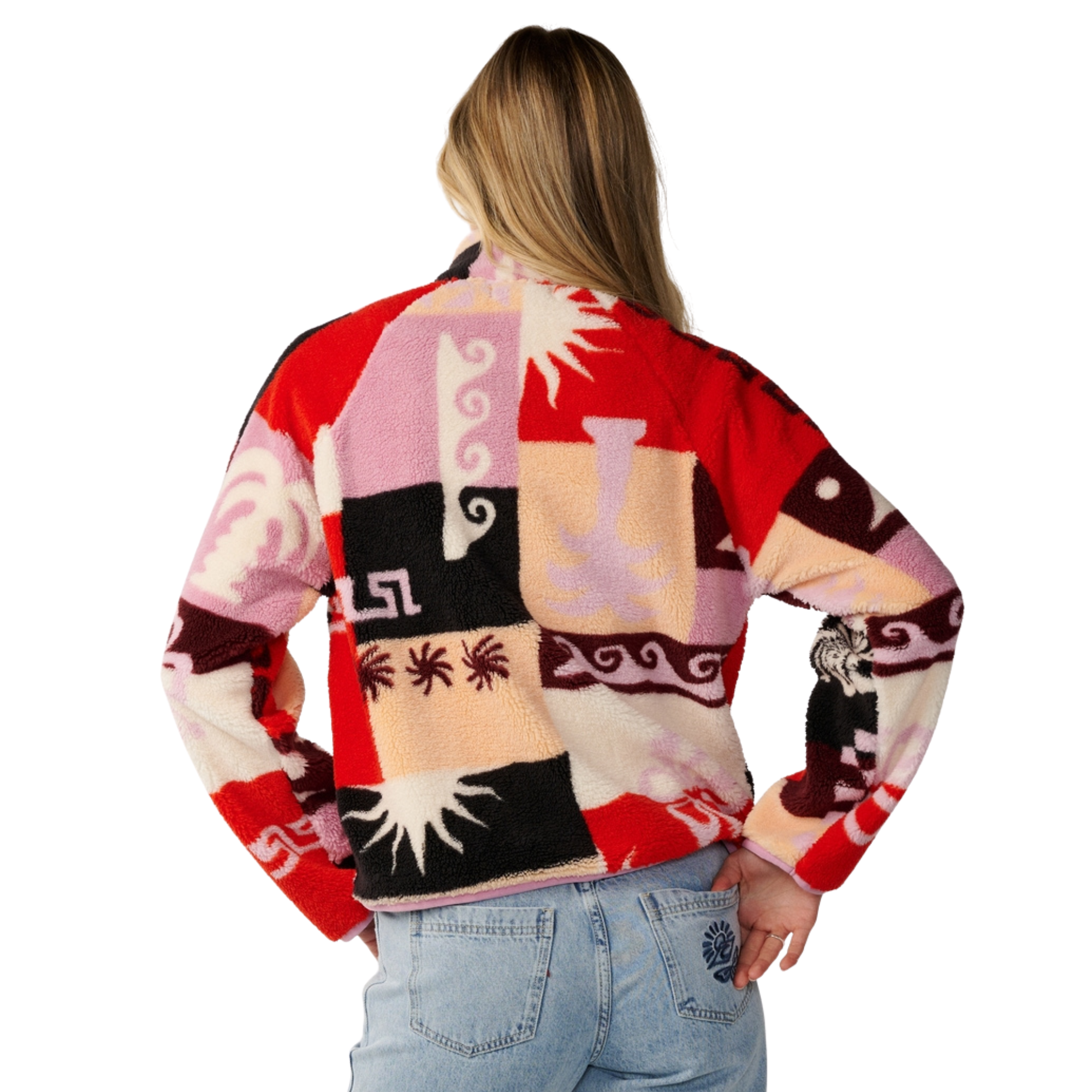 Rip Curl Women's Party Pack Polar Full Zip Fleece Multi 8817 0EGWFL