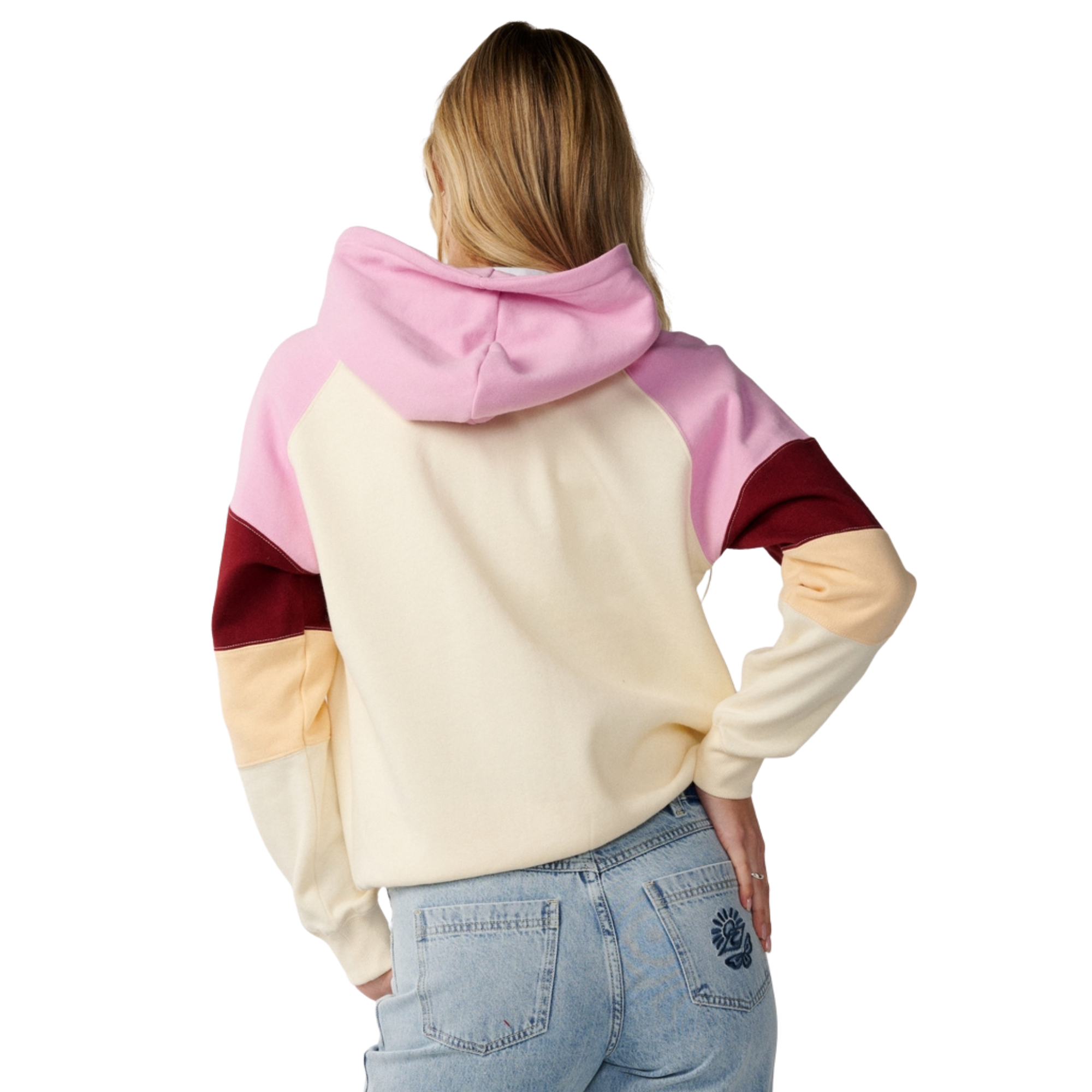 Rip Curl Women's Party Wave Hooded Full Zip Fleece Off White 0003 0DHWFL