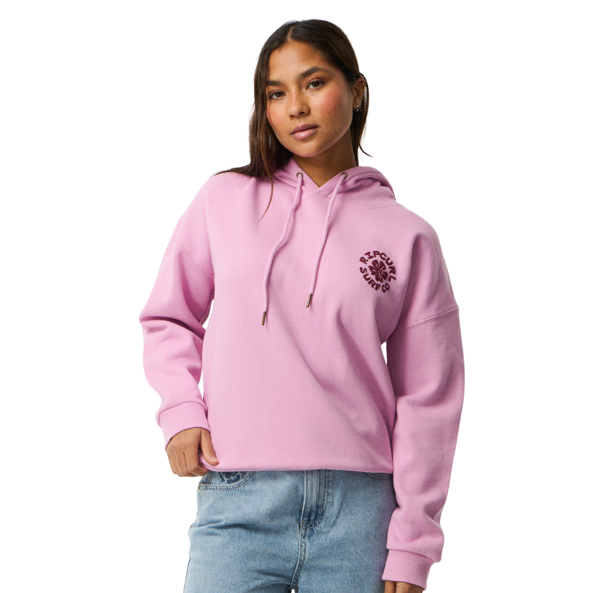 Rip Curl Women's Party Wave Logo Hoodie Lilac 0108 0EBWFL