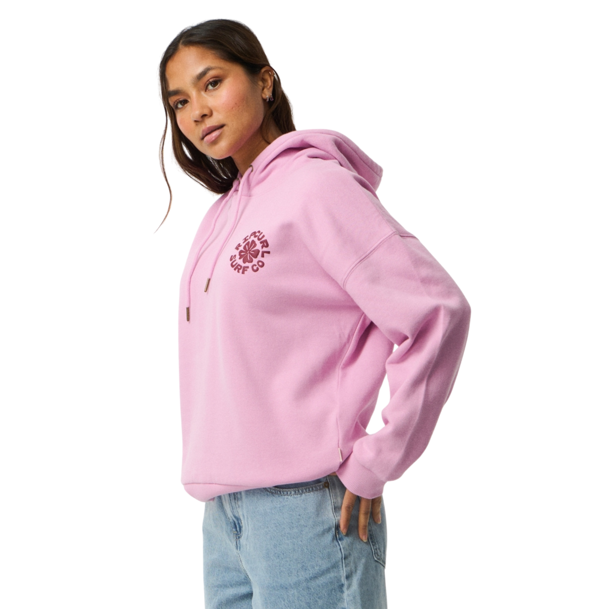 Rip Curl Women's Party Wave Logo Hoodie Lilac 0108 0EBWFL
