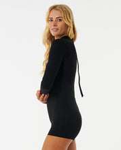 Load image into Gallery viewer, Rip Curl Women&#39;s Premium Surf Boyleg Long Sleeve UPF 50+ Surf Suit (Black)
