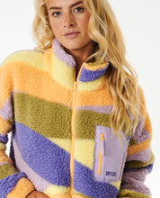 Load image into Gallery viewer, Rip Curl Women&#39;s Sunrise Wavy Polar Full Zip Fleece (Multicolour)
