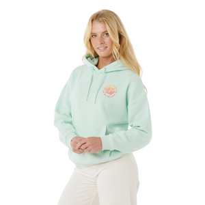 Rip Curl Women's Surf Puff Heritage Hoody (Light Aqua)
