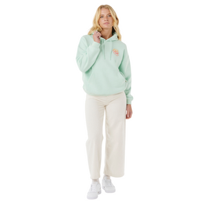 Rip Curl Women's Surf Puff Heritage Hoody (Light Aqua)