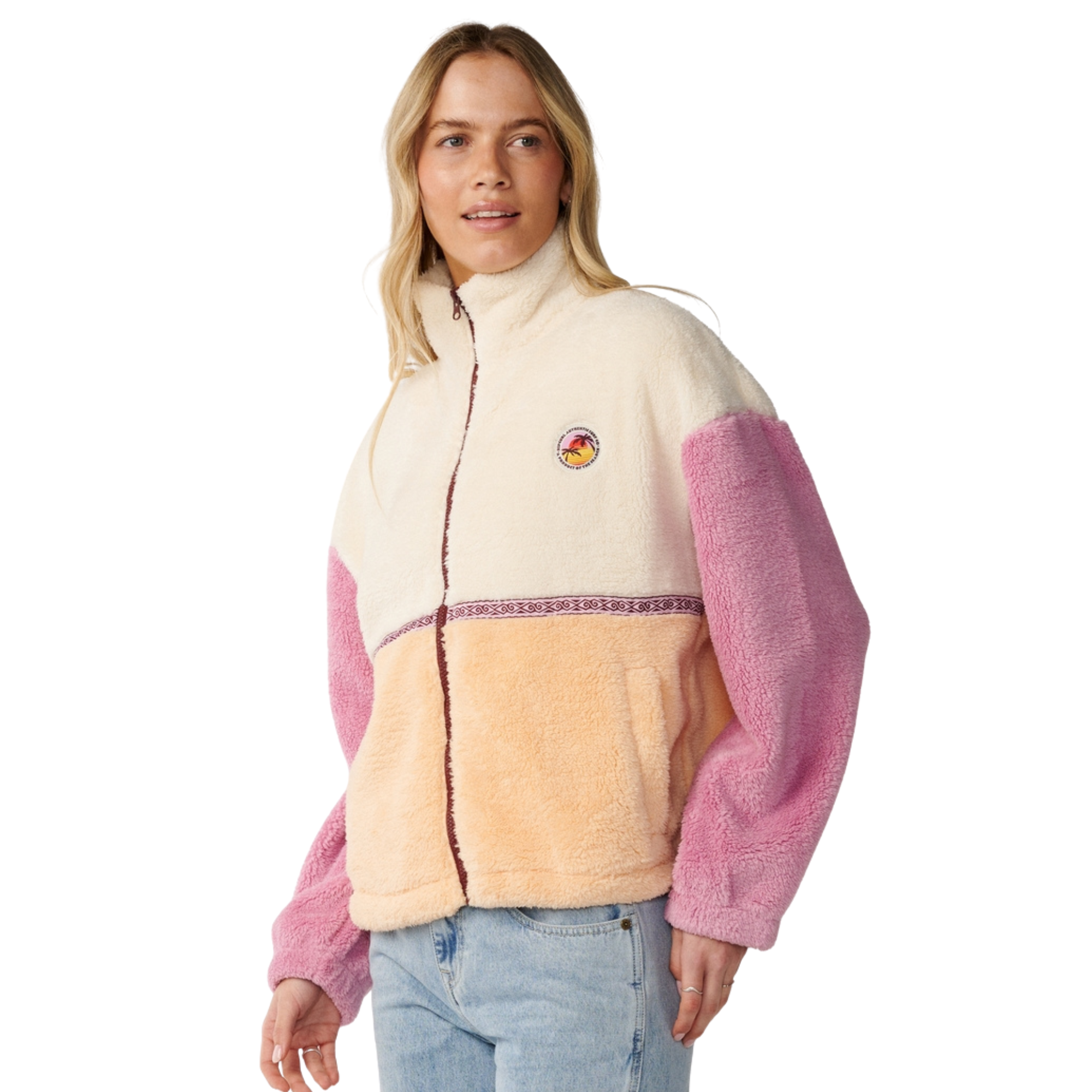 Rip Curl Women's Surf Revival Polar Full Zip Fleece Shell 0172 0D6WFL