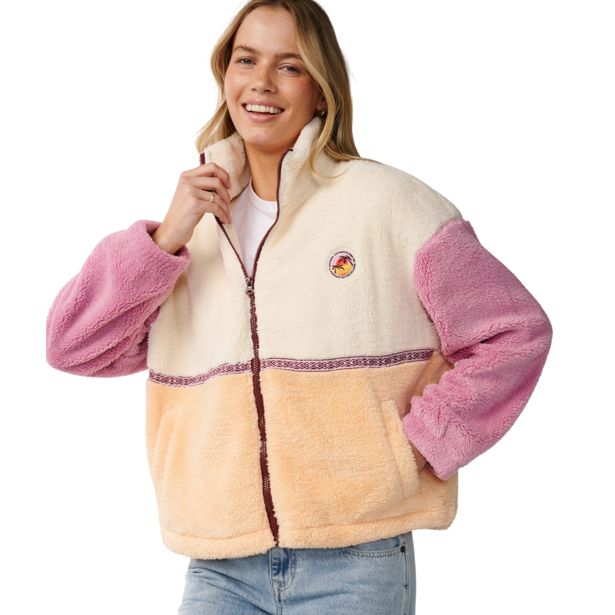 Rip Curl Women's Surf Revival Polar Full Zip Fleece Shell 0172 0D6WFL
