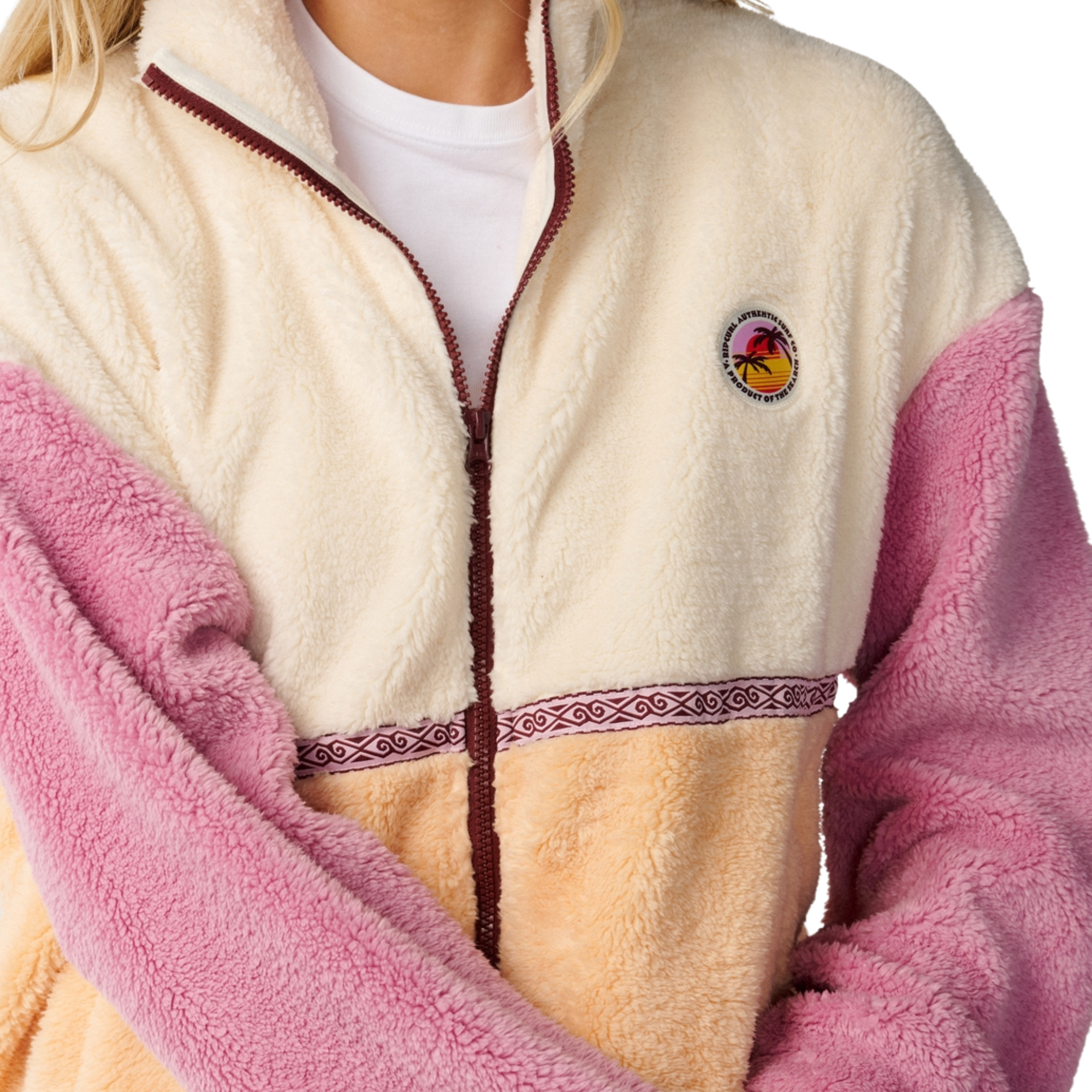 Rip Curl Women's Surf Revival Polar Full Zip Fleece Shell 0172 0D6WFL