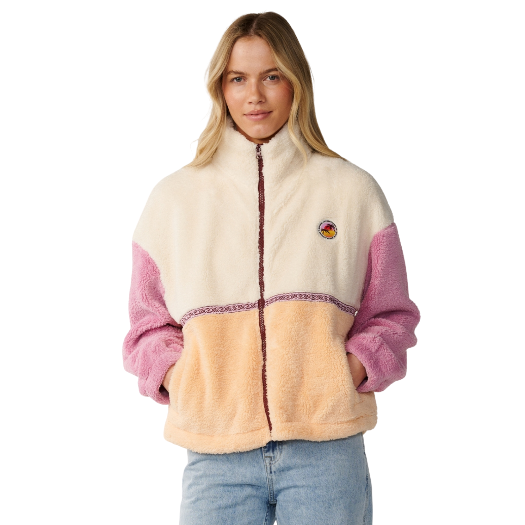 Rip Curl Women's Surf Revival Polar Full Zip Fleece Shell 0172 0D6WFL
