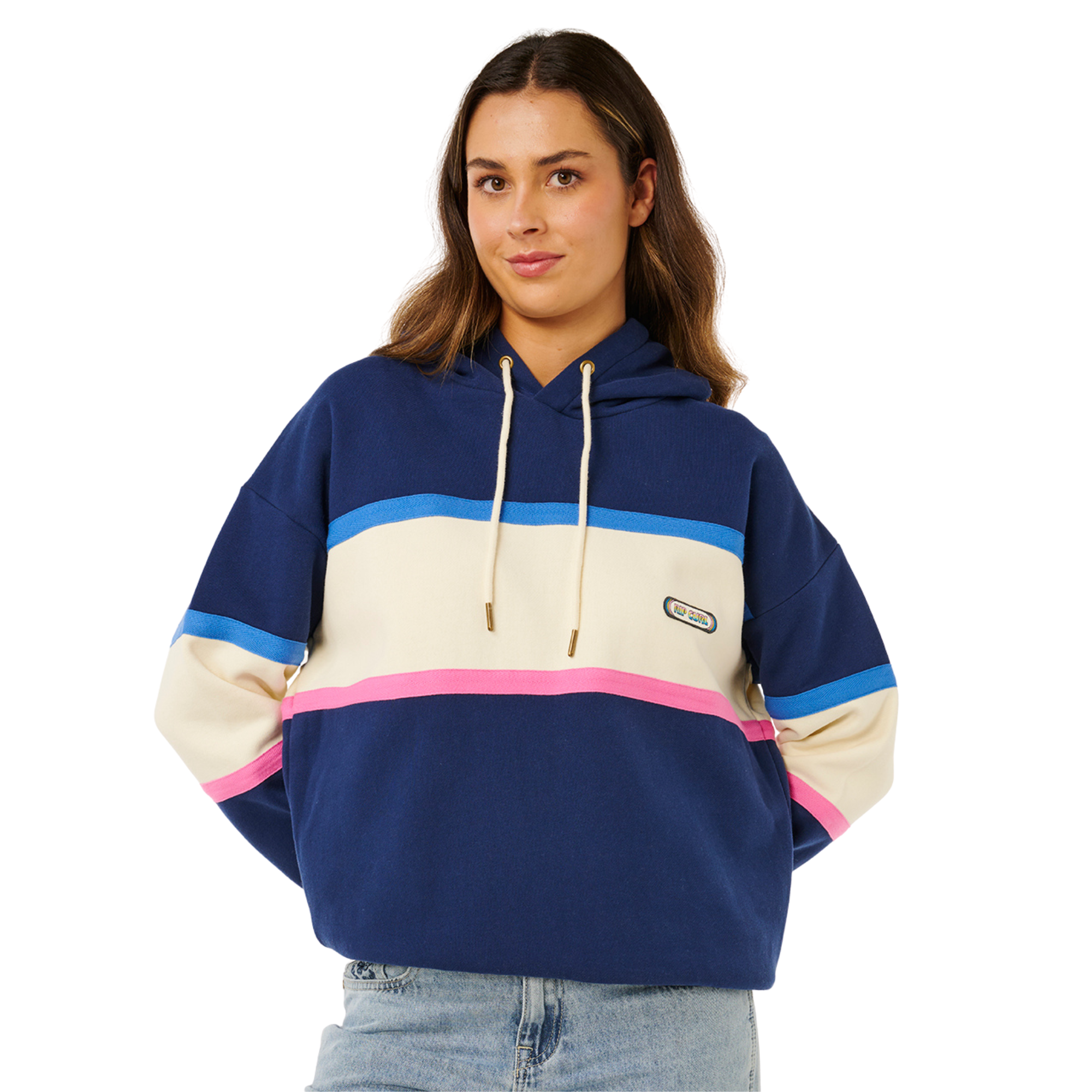 Rip Curl Women's Surf Side Heritage Fleece Hoody (Dark Navy)