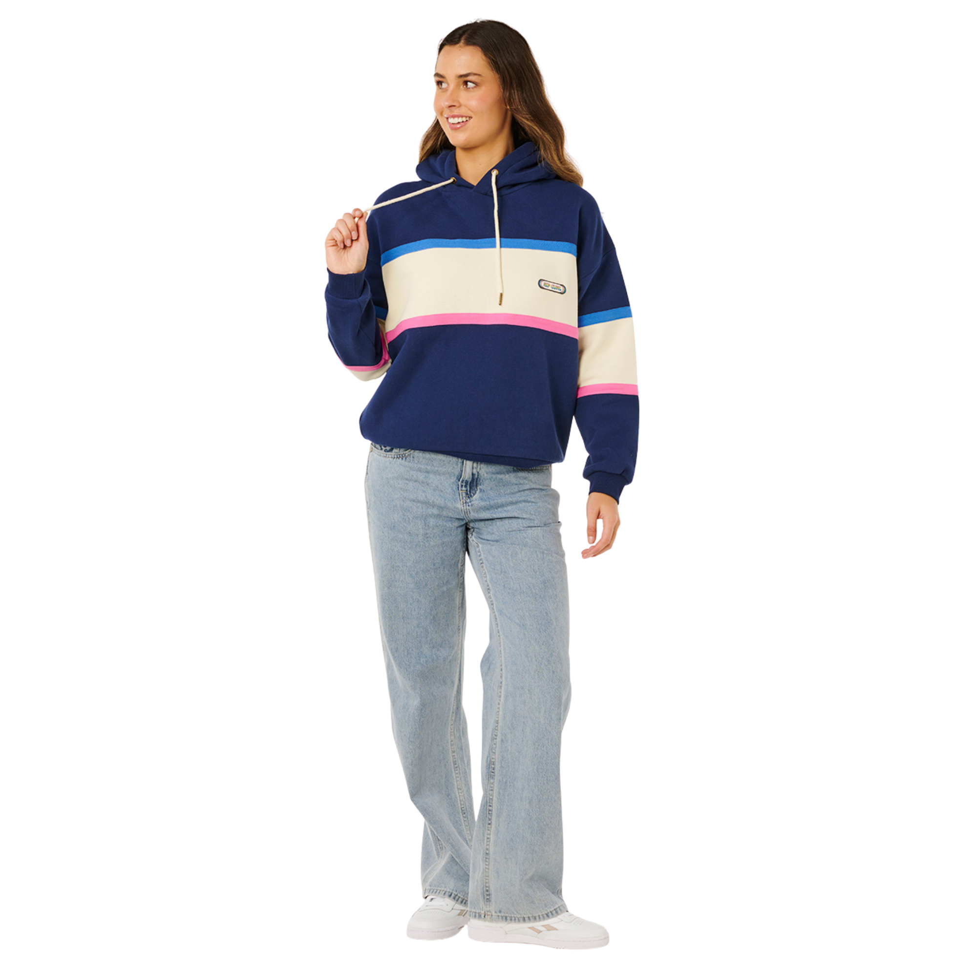 Rip Curl Women's Surf Side Heritage Fleece Hoody (Dark Navy)