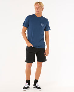 Ripcurl Men's Staple Tee Washed (Navy)