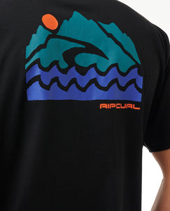 Ripcurl Men's Vaporcool Search Trek Tee (Black)