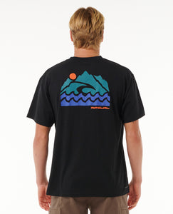 Ripcurl Men's Vaporcool Search Trek Tee (Black)