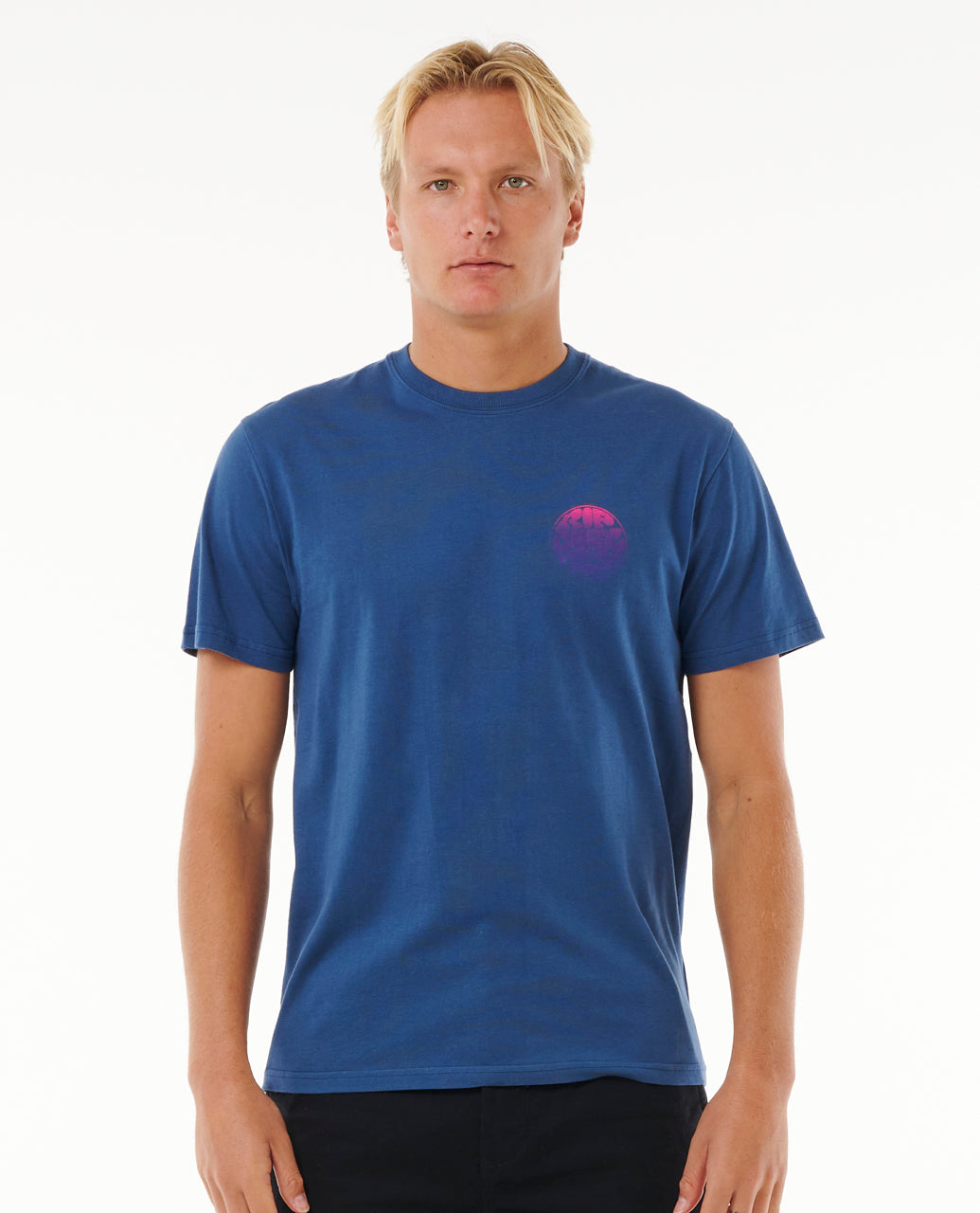 Ripcurl Men's Wetsuit Icon Tee (Washed Navy)