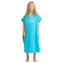 Load image into Gallery viewer, Robie Original - Junior Unisex Hooded Short Sleeve Changing Robe (Hawaiian Blue)
