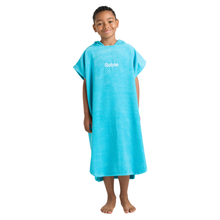 Load image into Gallery viewer, Robie Original - Junior Unisex Hooded Short Sleeve Changing Robe (Hawaiian Blue)
