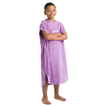 Load image into Gallery viewer, Robie Original - Junior Unisex Hooded Short Sleeve Changing Robe (Orchid)
