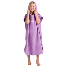 Load image into Gallery viewer, Robie Original - Junior Unisex Hooded Short Sleeve Changing Robe (Orchid)
